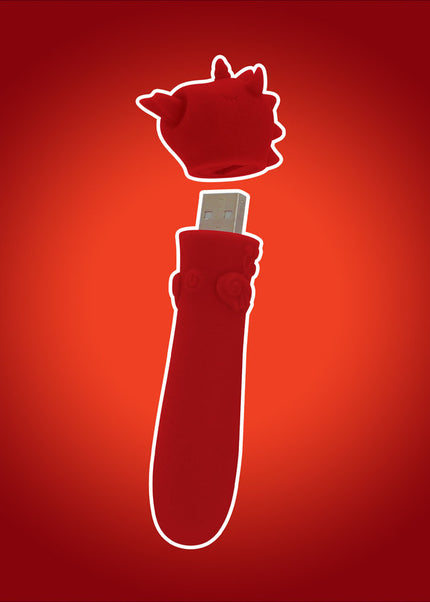 Unihorn - USB Bullet - Blaze Diablo - Red USB Rechargeable Vibrating Bullet
