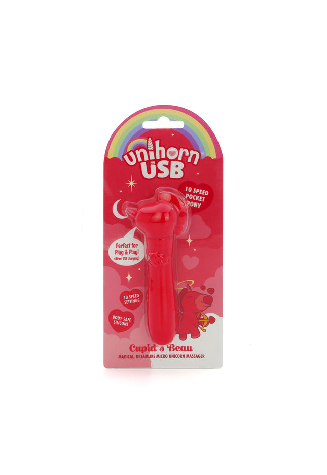 Unihorn - USB Bullet - Cupid's Beau - Red USB Rechargeable Vibrating Bullet