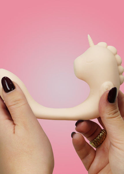 Unihorn - C Horse - Coral Throb - Coral USB Rechargeable Dual Unicorn Vibrator