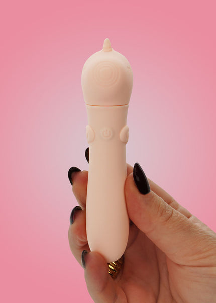 Unihorn - USB Bullet - Heart Throb - Coral USB Rechargeable Vibrating Bullet