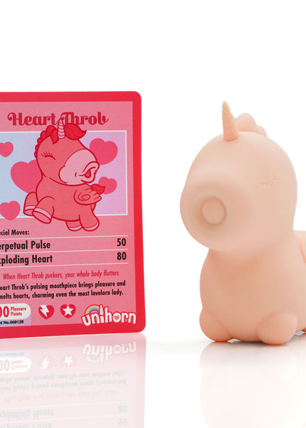 Unihorn - Heart Throb - Coral USB Rechargeable Flicking Stimulator