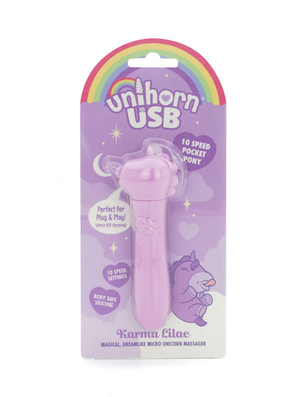 Unihorn - USB Bullet - Karma Lilac - Lilac USB Rechargeable Vibrating Bullet
