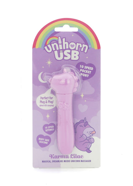 Unihorn - USB Bullet - Karma Lilac - Lilac USB Rechargeable Vibrating Bullet