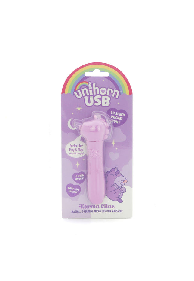 Unihorn - USB Bullet - Karma Lilac - Lilac USB Rechargeable Vibrating Bullet