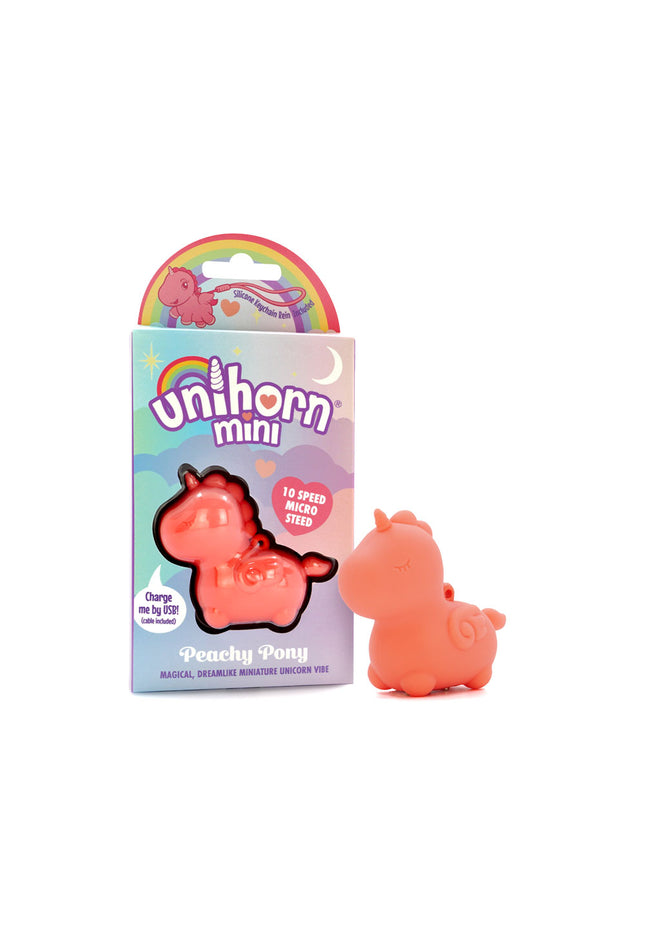 Unihorn Mini - Peachy Pony - Peach USB Rechargeable Stimulator