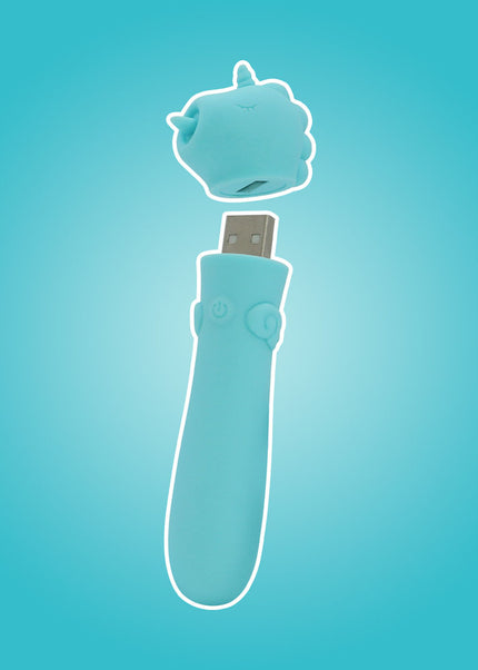 Unihorn - USB Bullet - Mount'n Peak - Teal USB Rechargeable Vibrating Bullet