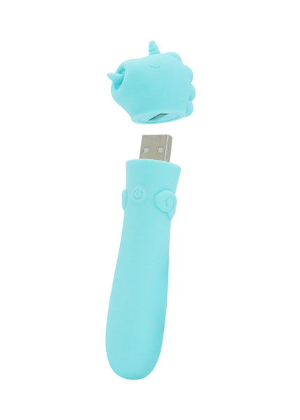 Unihorn - USB Bullet - Mount'n Peak - Teal USB Rechargeable Vibrating Bullet