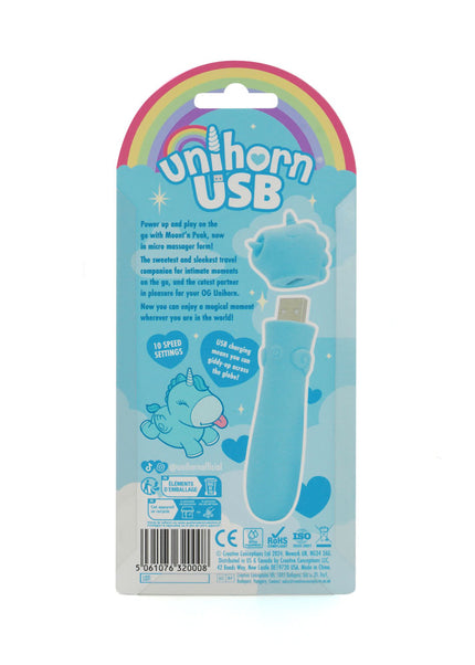 Unihorn - USB Bullet - Mount'n Peak - Teal USB Rechargeable Vibrating Bullet