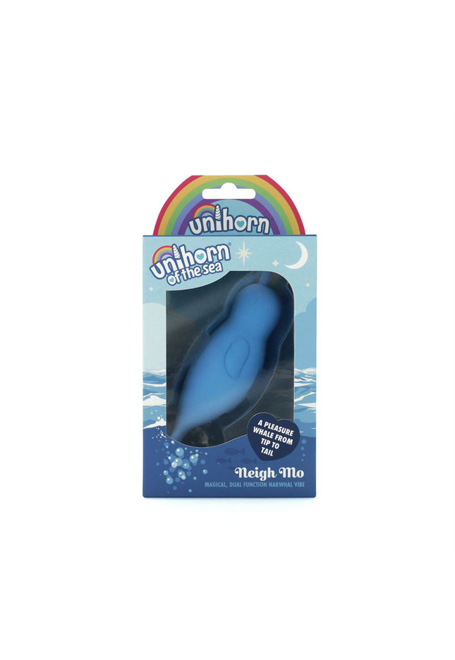 Unihorn of the Sea - Neigh Mo - The Narwhal - Blue USB Rechargeable Dual Motor Stimulator