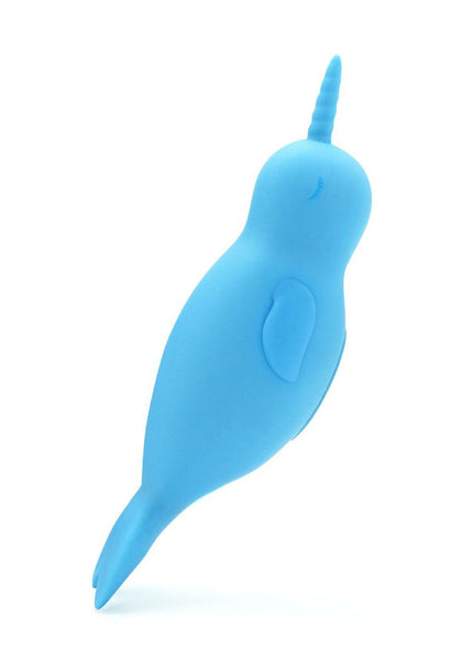Unihorn of the Sea - Neigh Mo - The Narwhal - Blue USB Rechargeable Dual Motor Stimulator