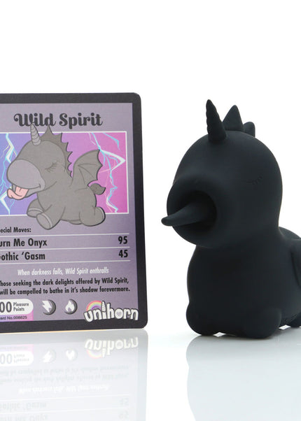 Unihorn - Wild Spirit - Black USB Rechargeable Flicking Stimulator