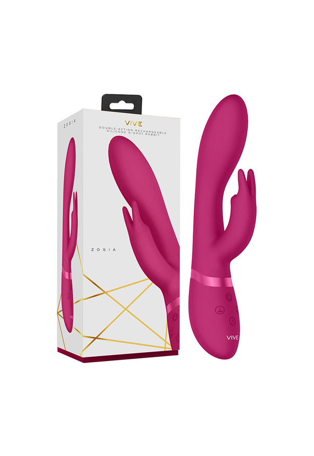 Vive Zosia - Pink 21.3 cm USB Rechargeable Rabbit Vibrator