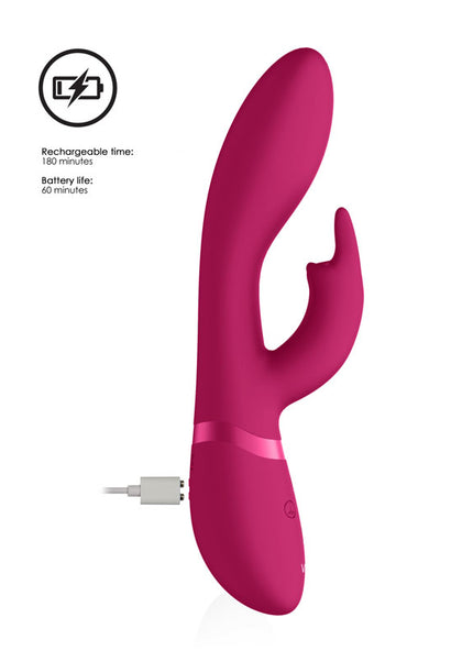 Vive Zosia - Pink 21.3 cm USB Rechargeable Rabbit Vibrator