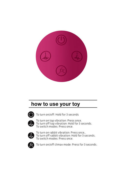 Vive Zosia - Pink 21.3 cm USB Rechargeable Rabbit Vibrator