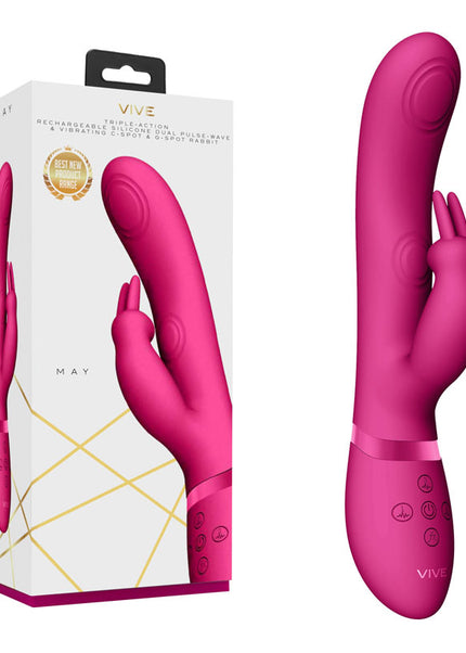Vive May - Pink - Pink 22 cm USB Rechargeable Rabbit Vibrator