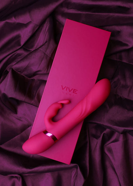 VIVE Nari - Pink - Pink 24.1 cm USB Rechargeable Rabbit Vibrator