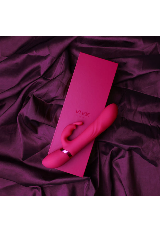 VIVE Nari - Pink - Pink 24.1 cm USB Rechargeable Rabbit Vibrator