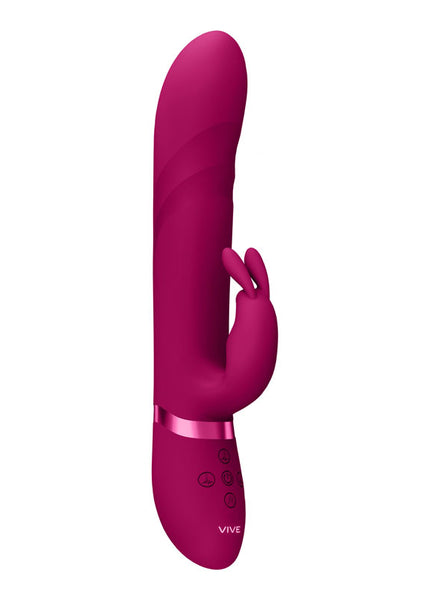 VIVE Nari - Pink - Pink 24.1 cm USB Rechargeable Rabbit Vibrator