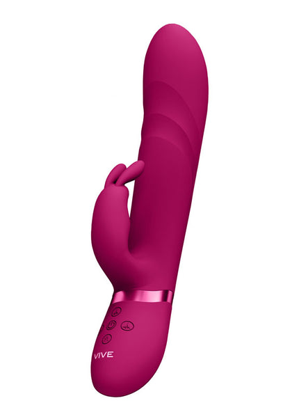 VIVE Nari - Pink - Pink 24.1 cm USB Rechargeable Rabbit Vibrator