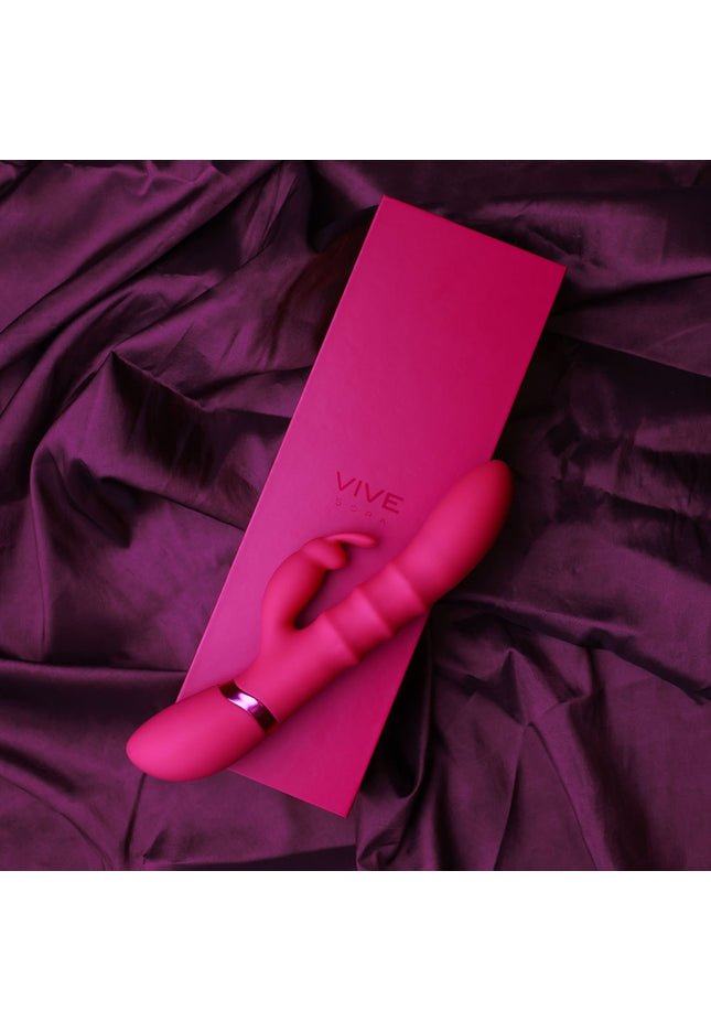 VIVE Sora - Pink - Pink 24.2 cm USB Rechargeable Rabbit Vibrator