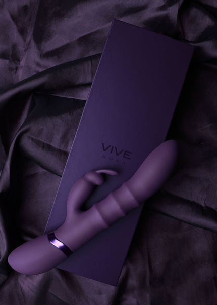 VIVE Sora - Purple - Purple 24.2 cm USB Rechargeable Rabbit Vibrator