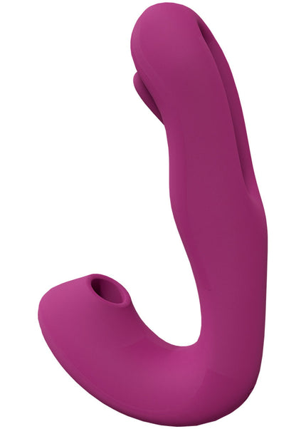 VIVE Yuna - Pink - Pink USB Rechargeable Flapping Vibrator with Air Pulsation