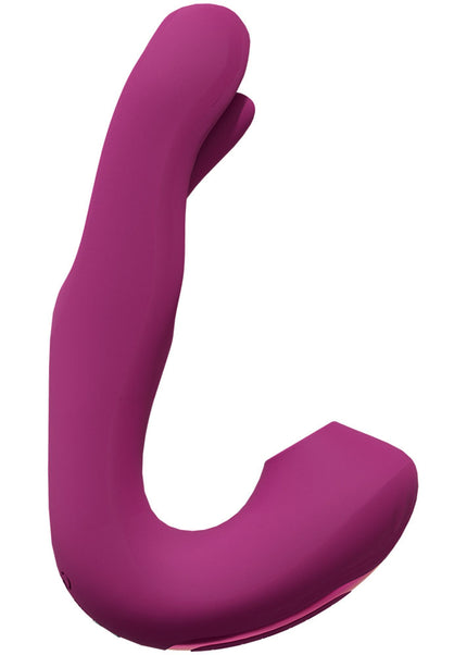 VIVE Yuna - Pink - Pink USB Rechargeable Flapping Vibrator with Air Pulsation