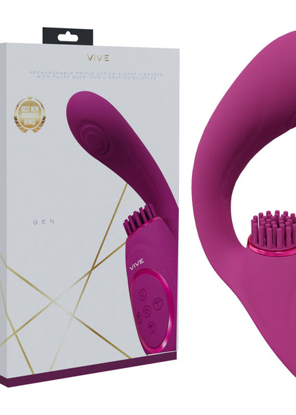 VIVE Gen - Pink - Pink USB Rechargeable Triple Motor Vibrator