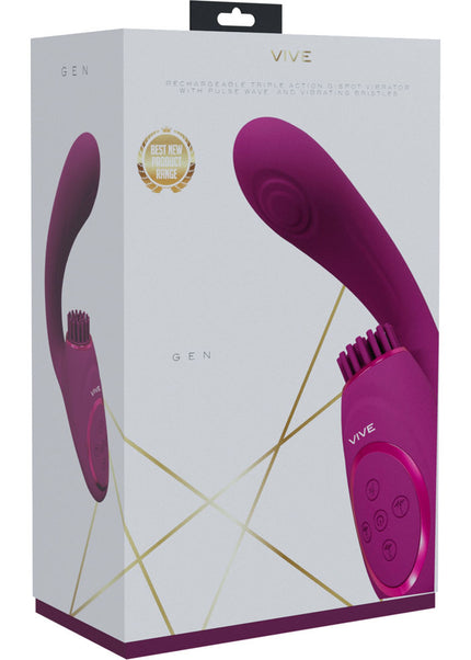 VIVE Gen - Pink - Pink USB Rechargeable Triple Motor Vibrator