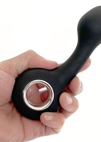 VERS Rechargeable Silicone G Spot Vibe - Black 13.8 cm USB Rechargeable Vibrator