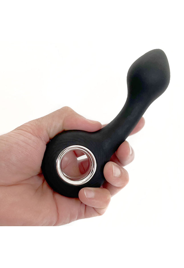 VERS Rechargeable Silicone G Spot Vibe - Black 13.8 cm USB Rechargeable Vibrator