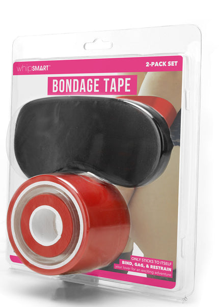 WhipSmart Bondage Tape - Red 30 Metre - With Bonus Eye Mask