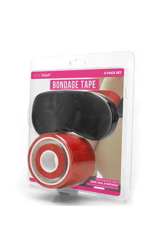WhipSmart Bondage Tape - Red 30 Metre - With Bonus Eye Mask