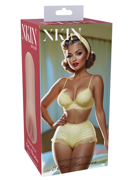 XKIN PinUp Girls - Bettie Blowkiss - Tan 12 cm Vagina Stroker