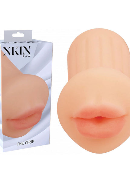XKIN Raw - The Grip - Flesh 12 cm Mouth Stroker