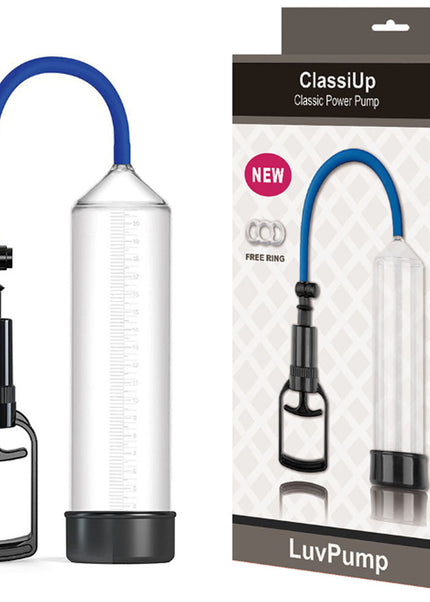 LuvPump ClassiUp Classic Power Pump - Large - Clear Penis Pump