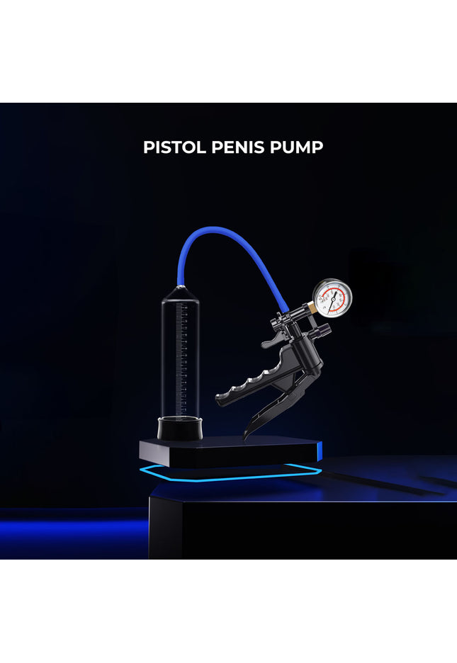 LuvPump ProXtra Professional Gauge Power Pump - Clear Penis Pump with Pressure Gauge
