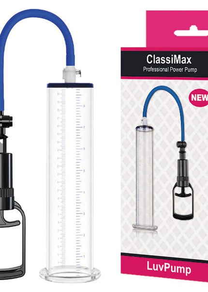 LuvPump ClassiMax XL Professional Power Pump - Clear Extra Large Penis Pump