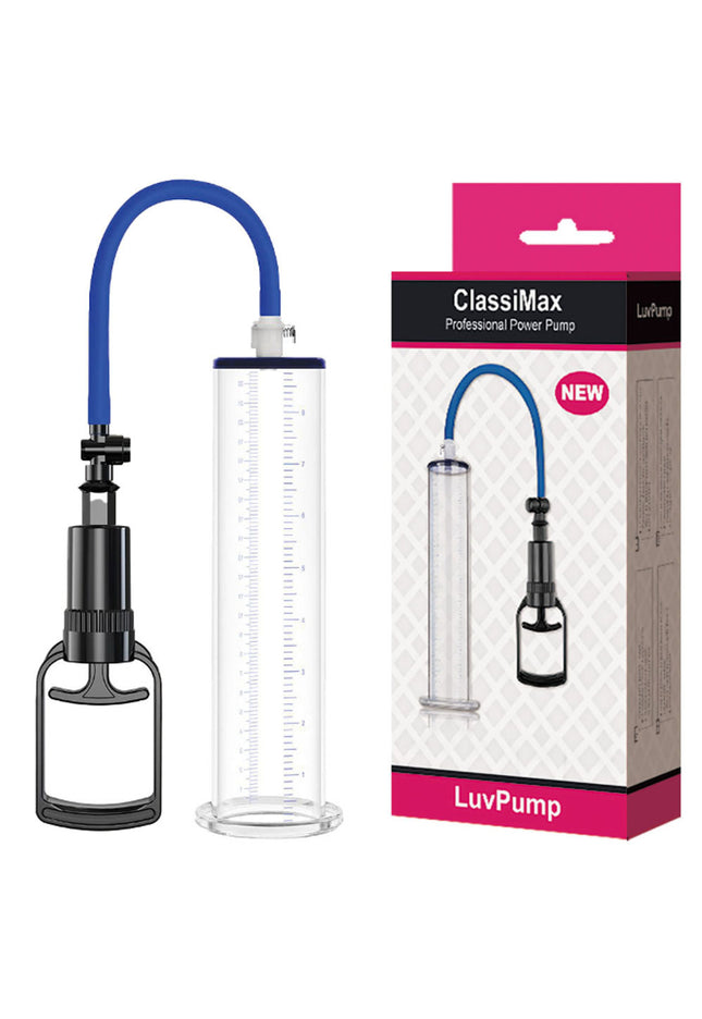 LuvPump ClassiMax XL Professional Power Pump - Clear Extra Large Penis Pump