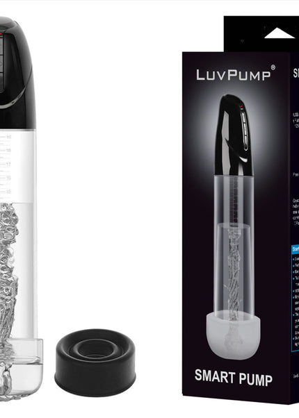 LuvPump Smart Penis Pump - Clear USB Rechargeable 2-in-1 Automatic Penis Pump