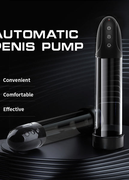 LuvPump Automatic Penis Pump - Clear USB Rechargeable Automatic Penis Pump
