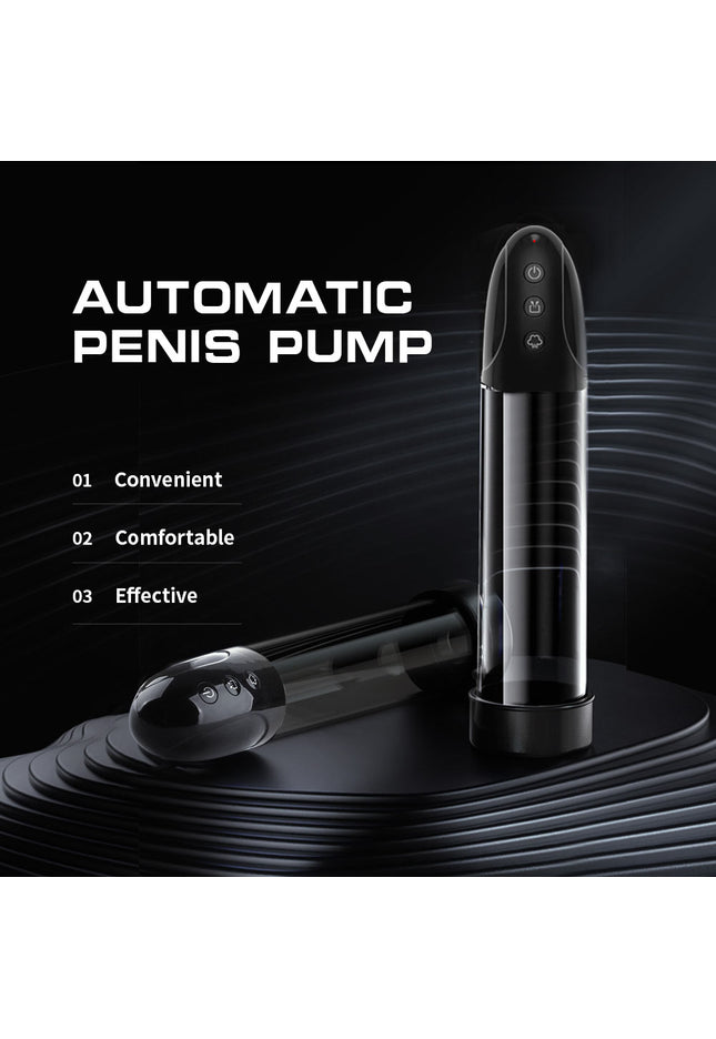 LuvPump Automatic Penis Pump - Clear USB Rechargeable Automatic Penis Pump