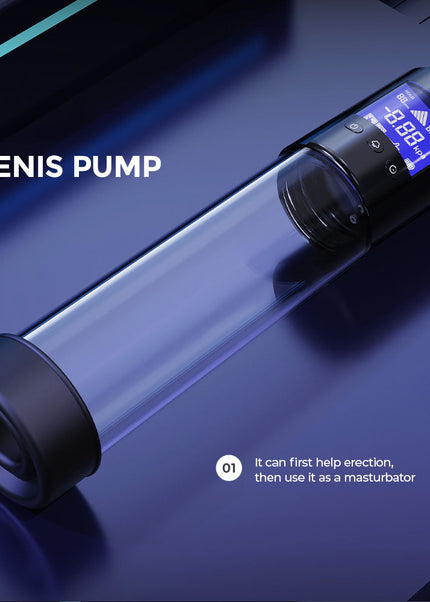 LuvPump Smart Penis Pump - Clear USB Rechargeable Automatic Penis Pump