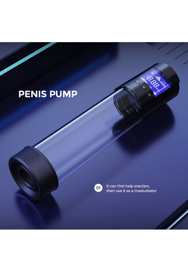 LuvPump Smart Penis Pump - Clear USB Rechargeable Automatic Penis Pump