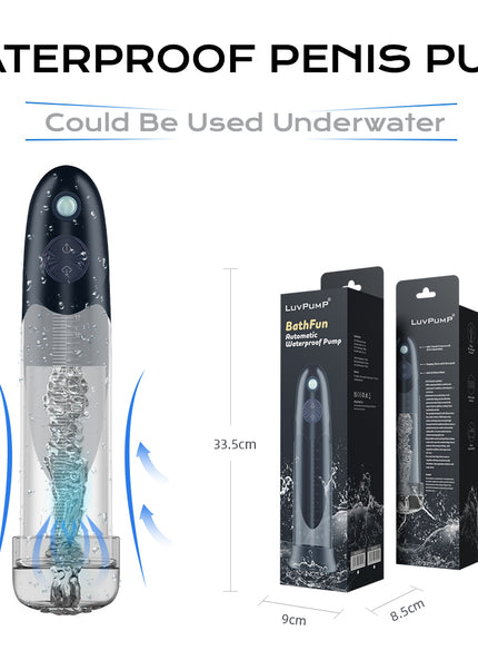 LuvPump BathFun - USB Rechargeable Waterproof Automatic Penis Pump