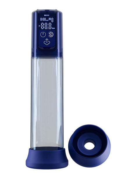 LuvPump Bathfun Smart Aqua Penis Pump - Blue USB-C Rechargeable Waterproof Automatic Penis Pump