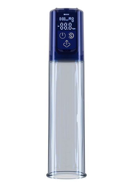 LuvPump Bathfun Smart Aqua Penis Pump - Blue USB-C Rechargeable Waterproof Automatic Penis Pump