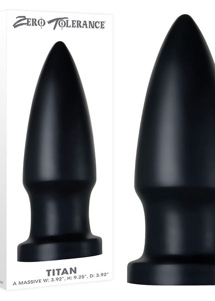 Zero Tolerance The Titan Giant Butt Plug – Black