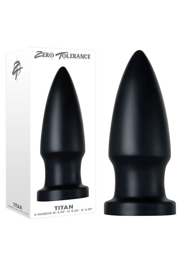 Zero Tolerance The Titan Giant Butt Plug – Black