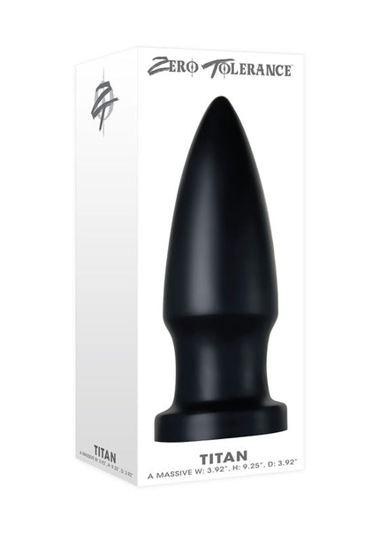 Zero Tolerance The Titan Giant Butt Plug – Black